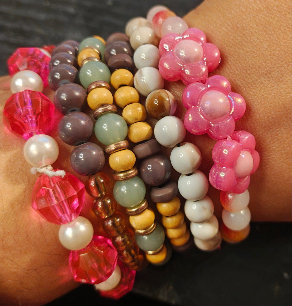 Bloom Pink Flower Bracelet