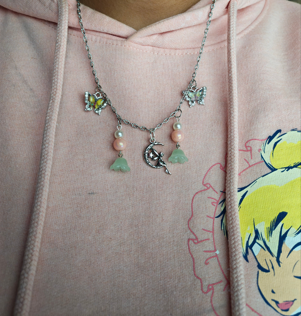 Garden Fairy Charm Necklace