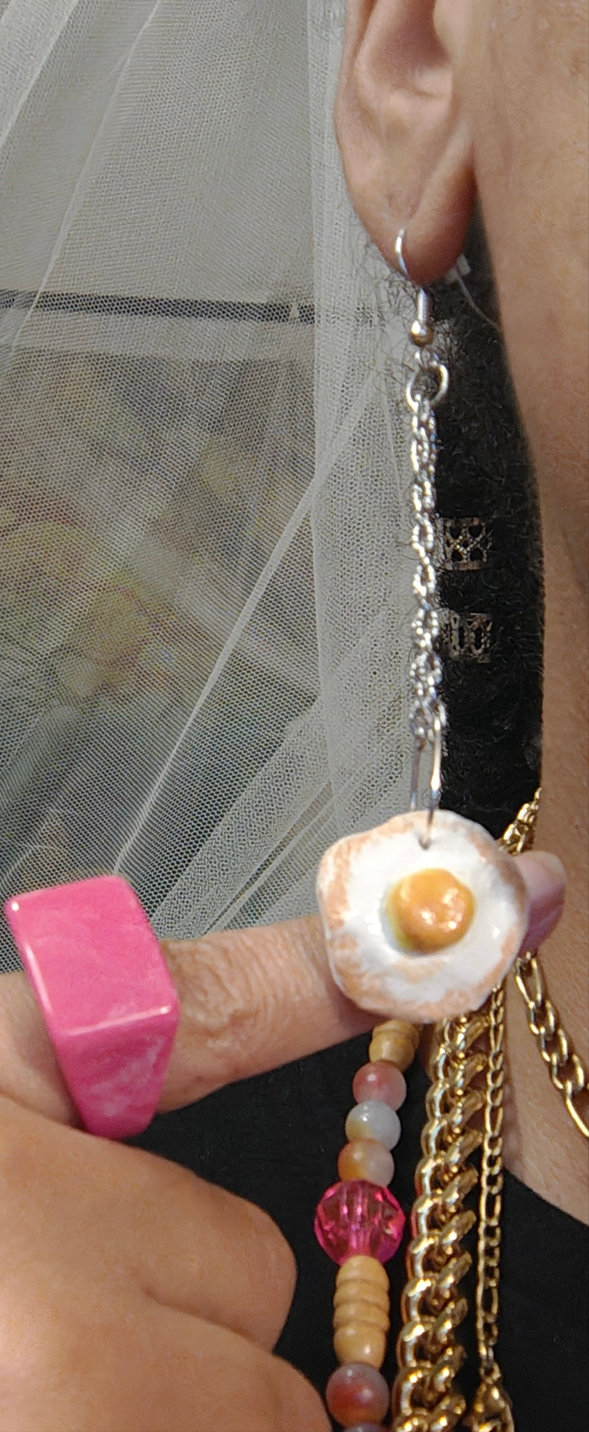 Fauna Fried Egg Earrings