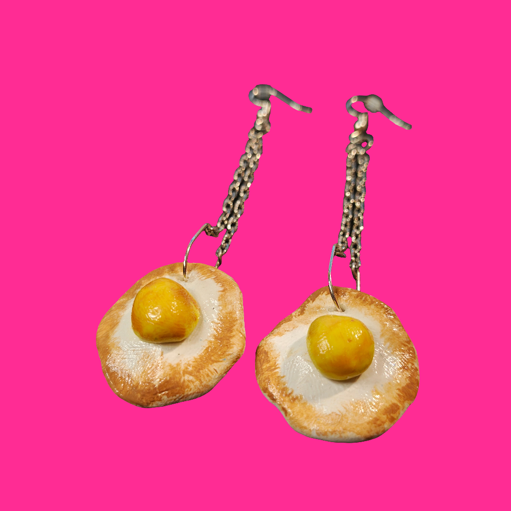 Fauna Fried Egg Earrings