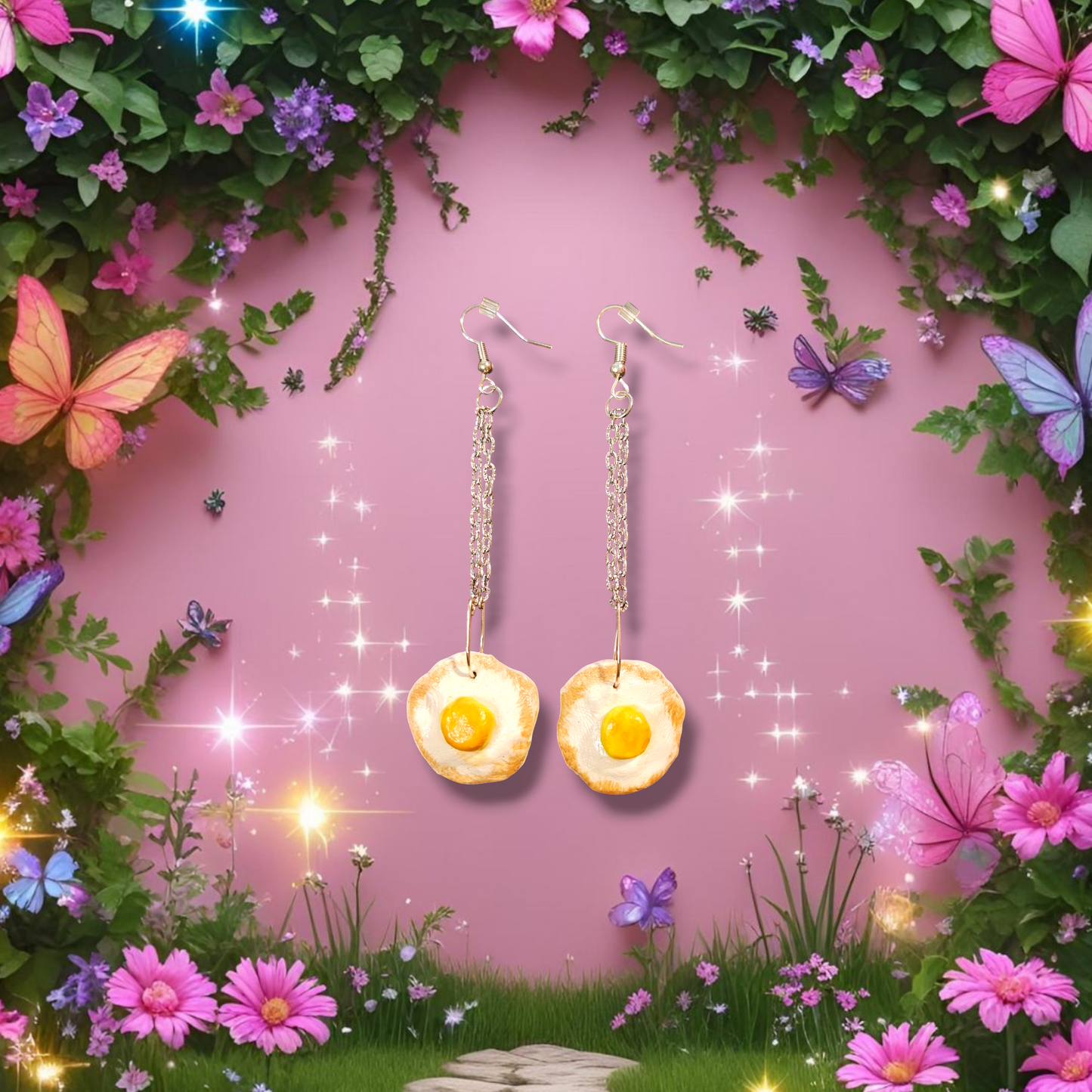 Fauna Fried Egg Earrings