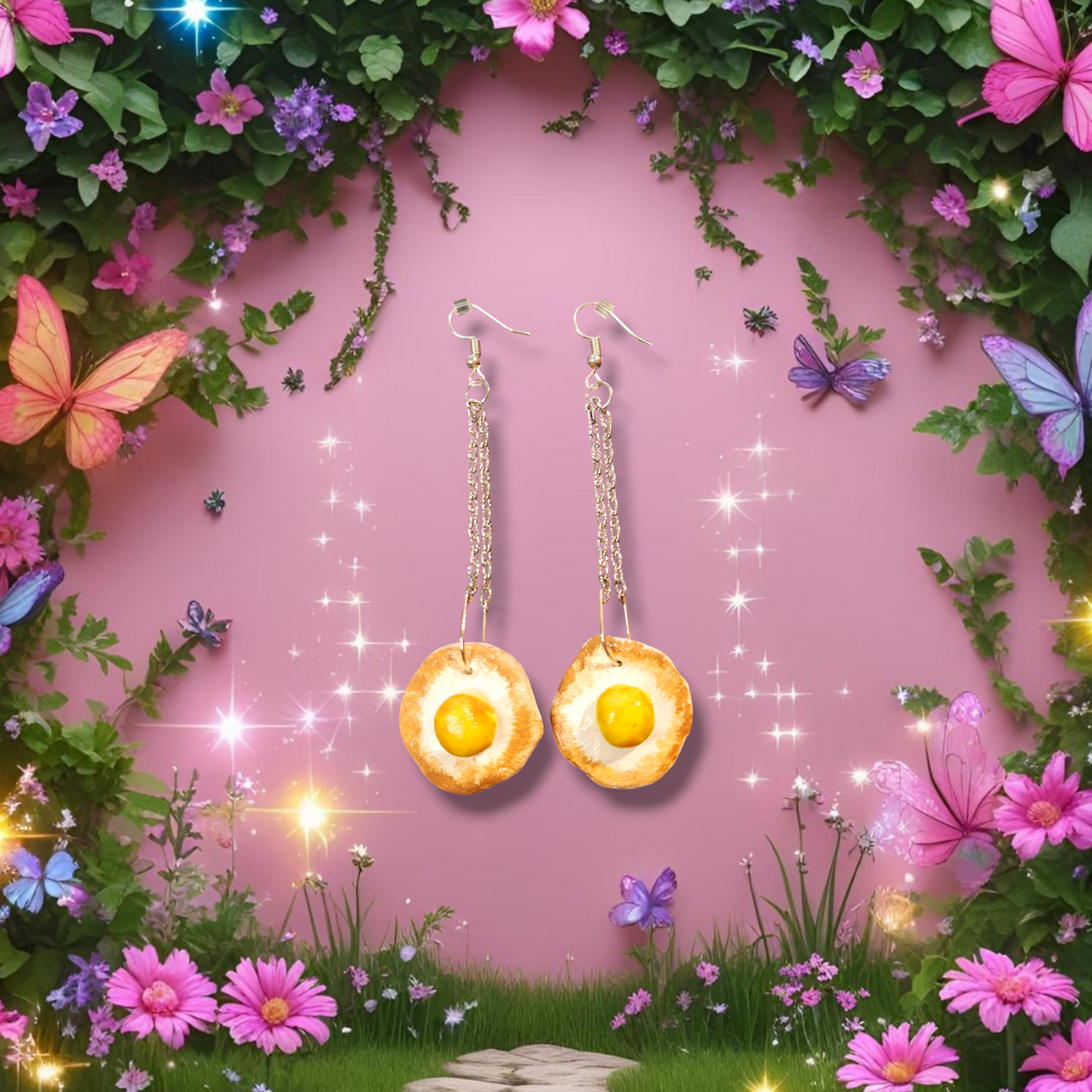 Fauna Fried Egg Earrings