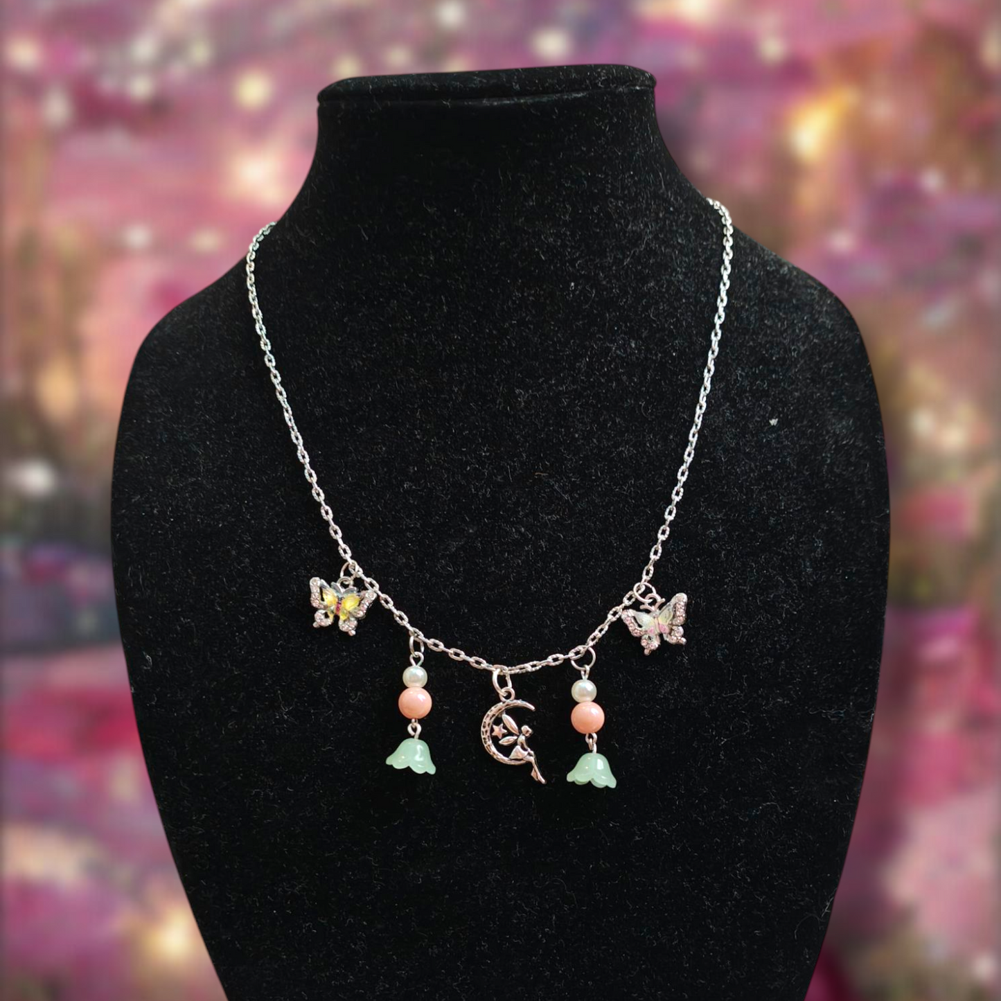 Garden Fairy Charm Necklace