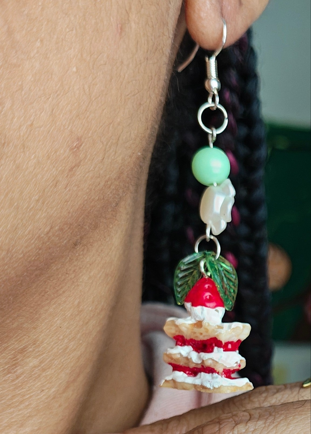 Strawberry Cheesecake Earrings