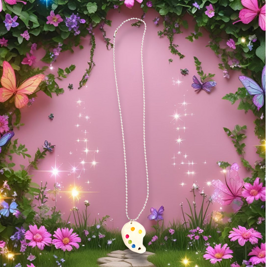 Lyra Artist Pallette Necklace