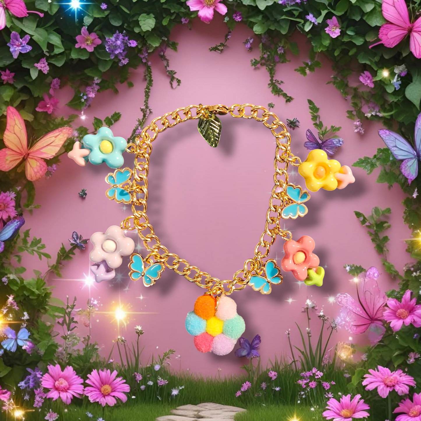 Zaliyah Floral Charm Bracelet (3 designs)