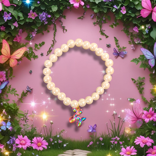 Rhia Balloon Animal Pearl Bracelet