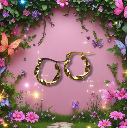 Mini Twisted Hoops