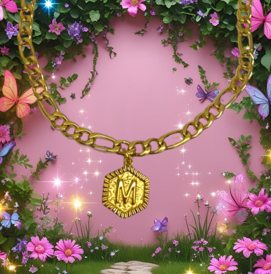 Letter Choker Necklace