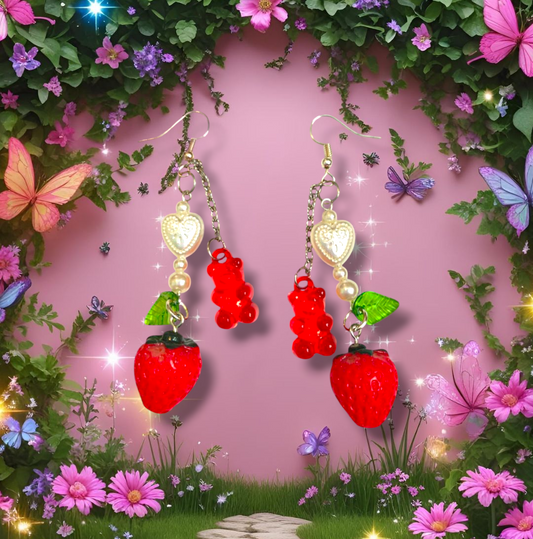 Strawbeary Bliss Earrings
