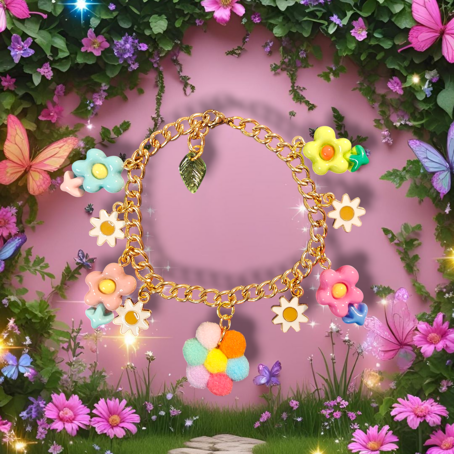 Zaliyah Floral Charm Bracelet (3 designs)