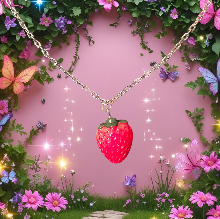 Sara Strawberry Earring and Necklace Set