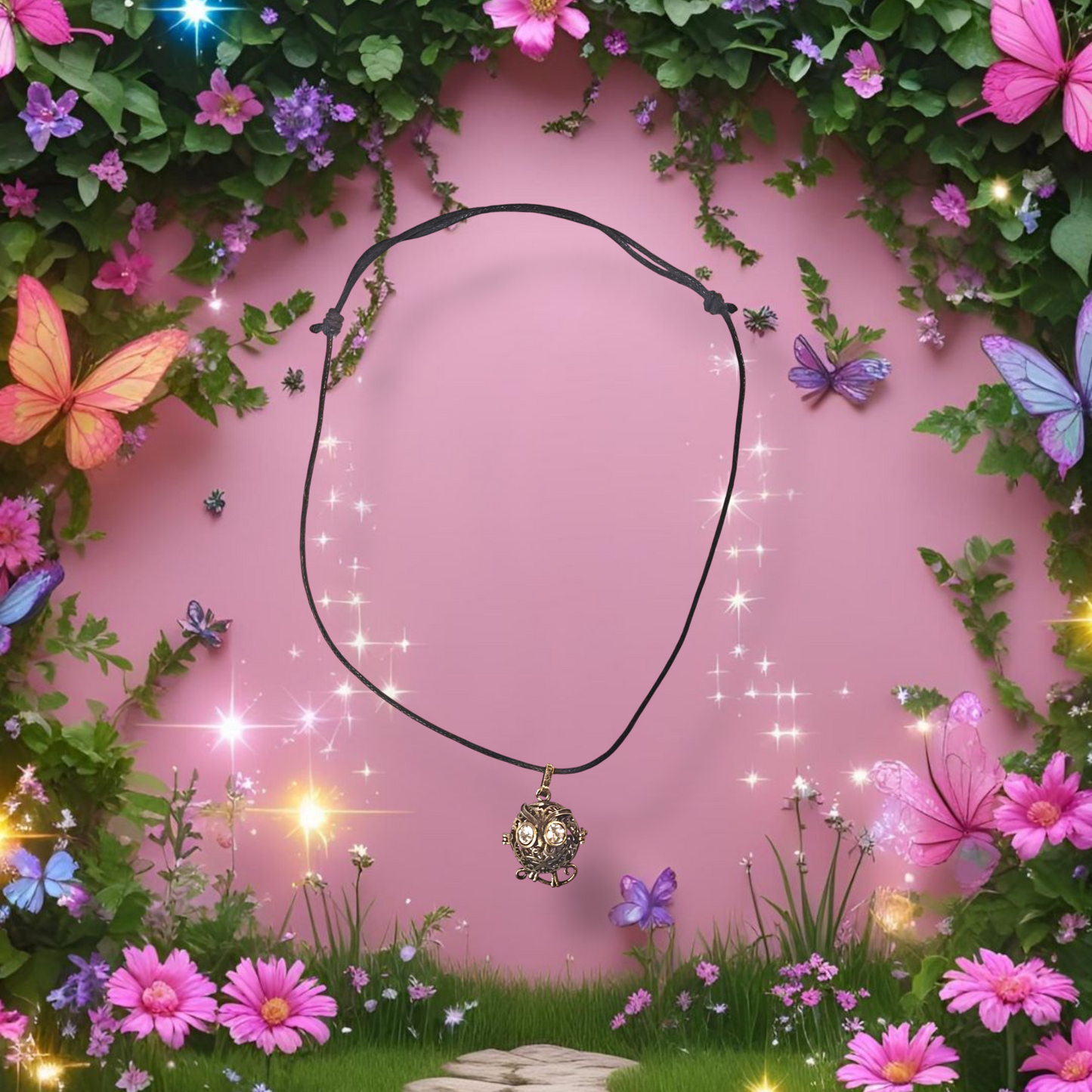 Mysterious Owl Adjustable Necklace